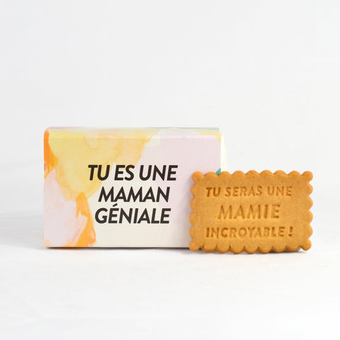 Boîte de 6 biscuits - Annonce de grossesse future Mamie