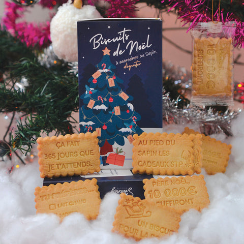 Boîte de 12 biscuits - DIY Biscuits à accrocher au sapin de Noël