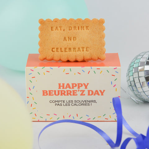 Boîte de 6 biscuits - Happy Beurre'z Day - Eat drink and celebrate