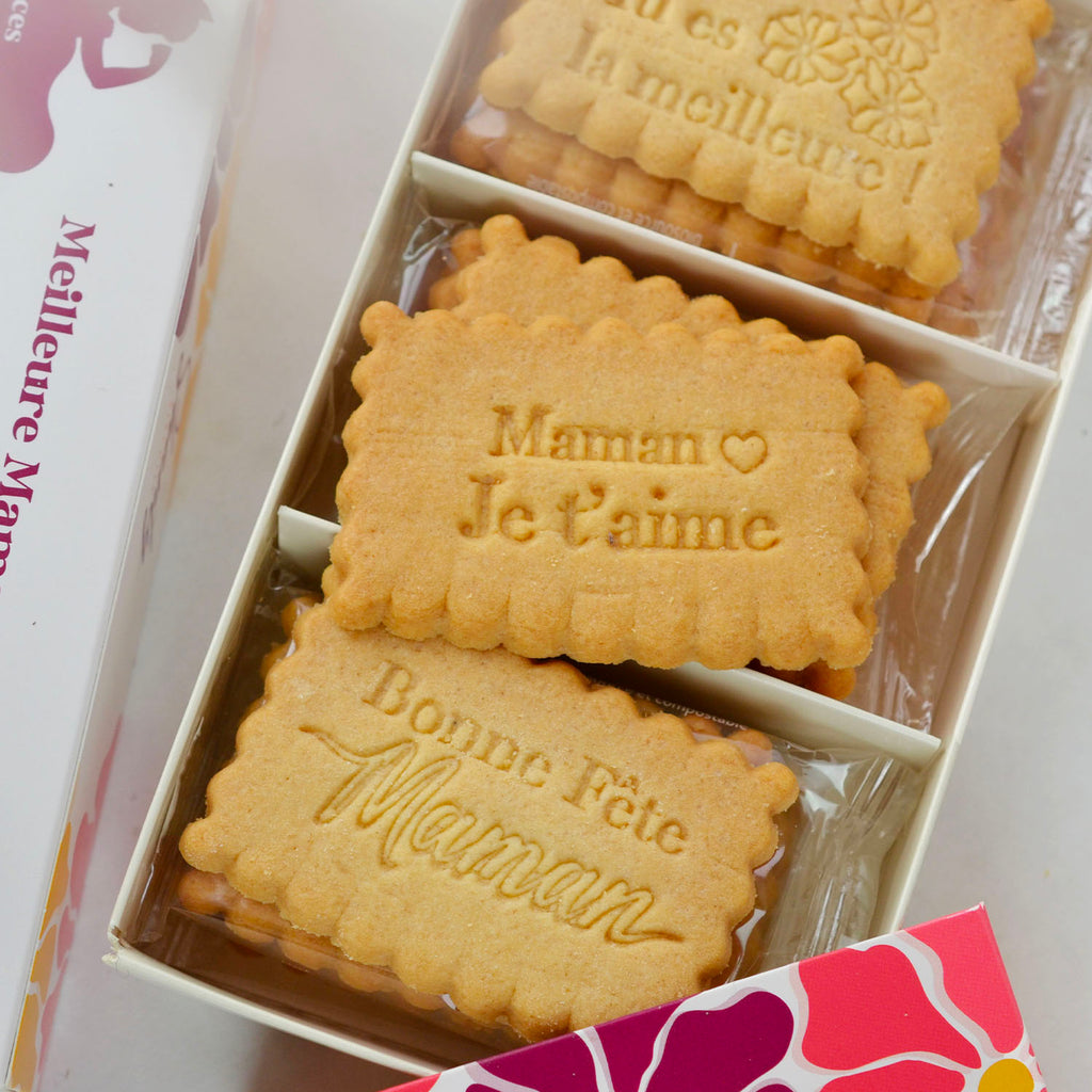 Boîte de 12 biscuits - Bonne fête Maman