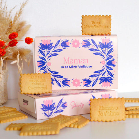 Coffret de 24 biscuits - Maman tu es mère-veilleuse