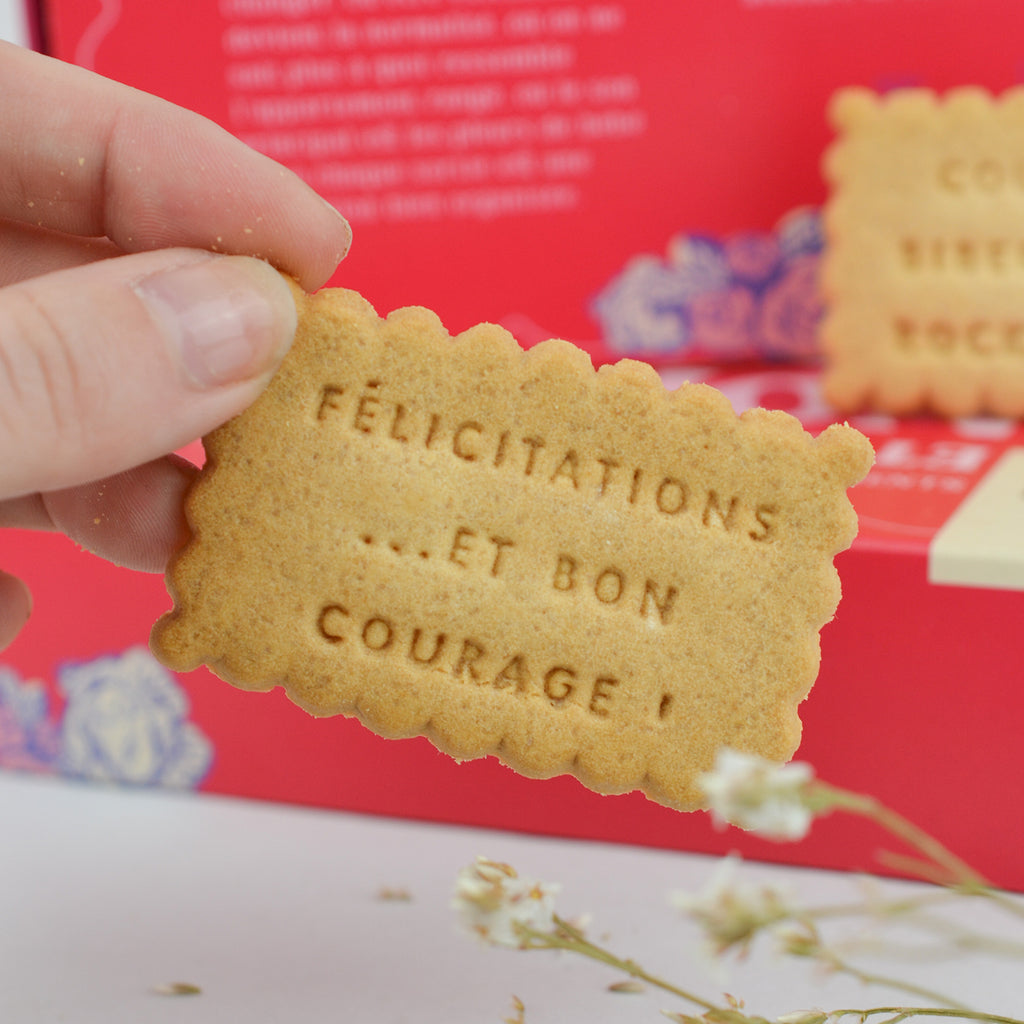 Coffret de 24 biscuits - Félicitations et bon courage !