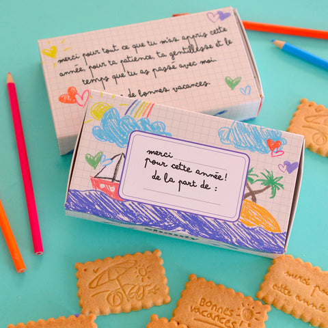 Boîte de 12 biscuits - Merci pour cette année