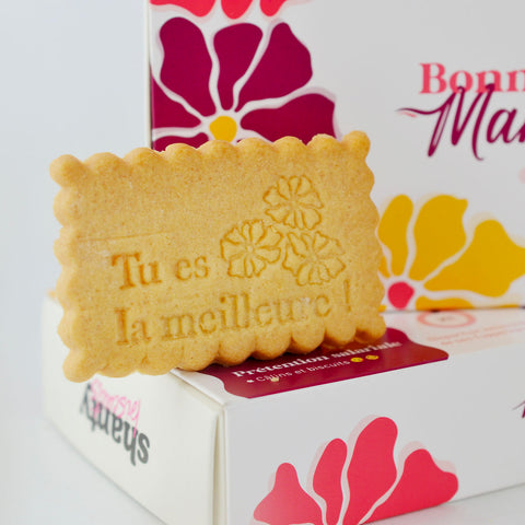 Boîte de 12 biscuits - Bonne fête Maman