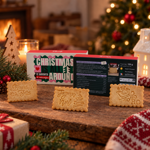 Coffret de 12 Biscuits - Christmas is all around