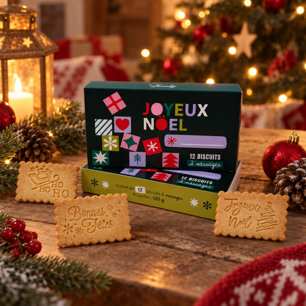 Coffret de 12 Biscuits - Joyeux Noël