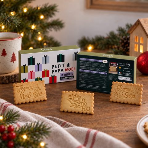 Coffret de 12 Biscuits - Petit papa Noël