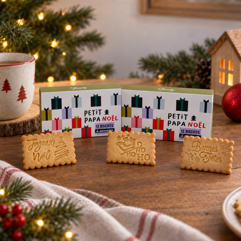 Coffret de 12 Biscuits - Petit papa Noël