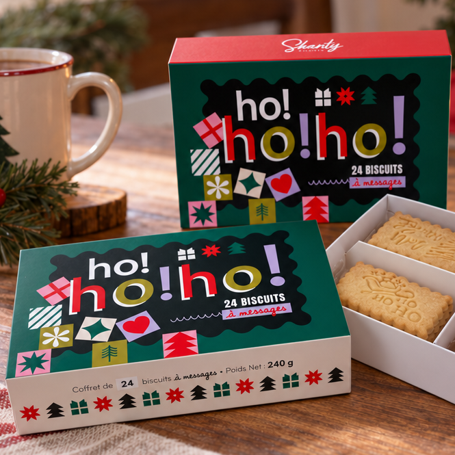 Coffret de 24 biscuits - Ho! Ho! Ho!