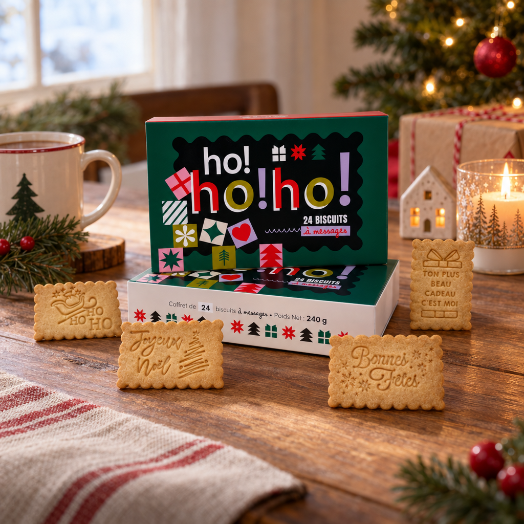Coffret de 24 biscuits - Ho! Ho! Ho!