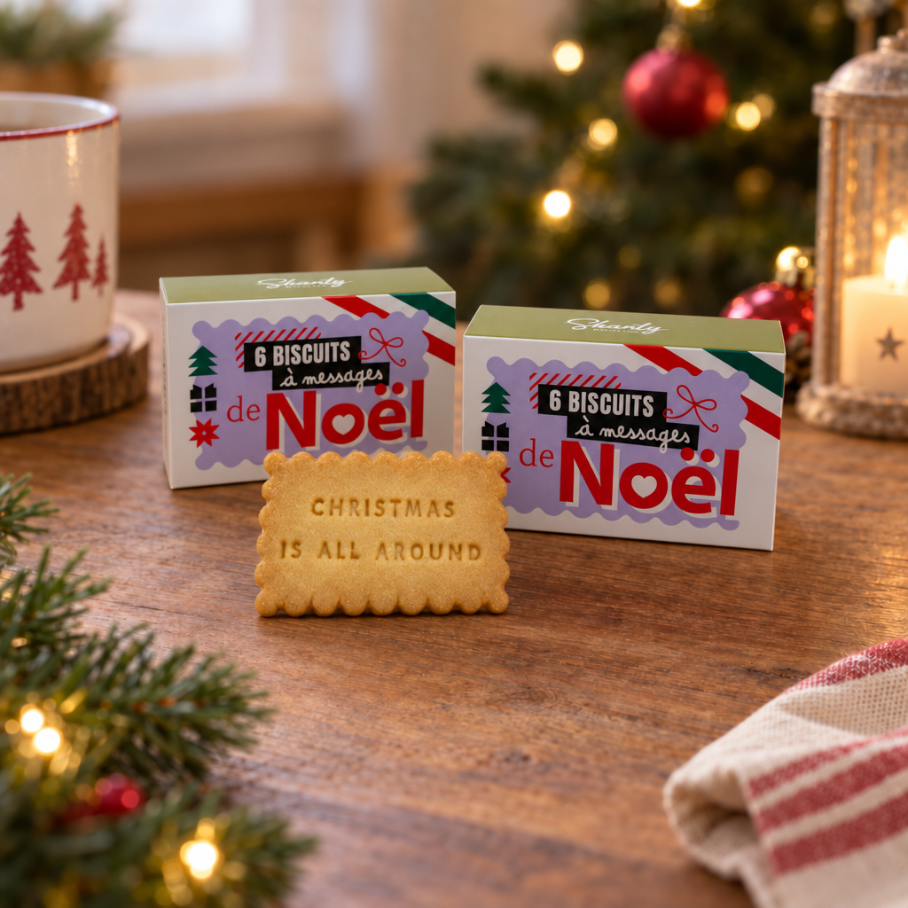 Coffret de 6 biscuits - Amour & Gourmandise