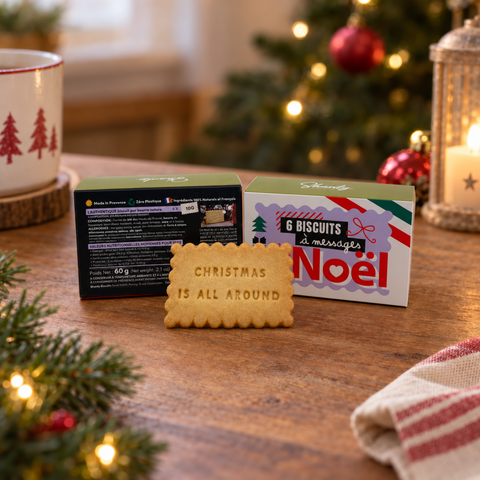 Coffret de 6 biscuits - Amour & Gourmandise