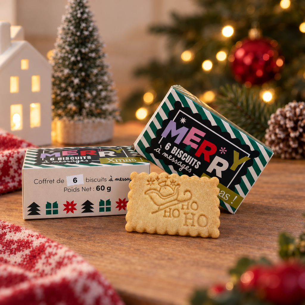 Coffret de 6 biscuits - Merry Xmas