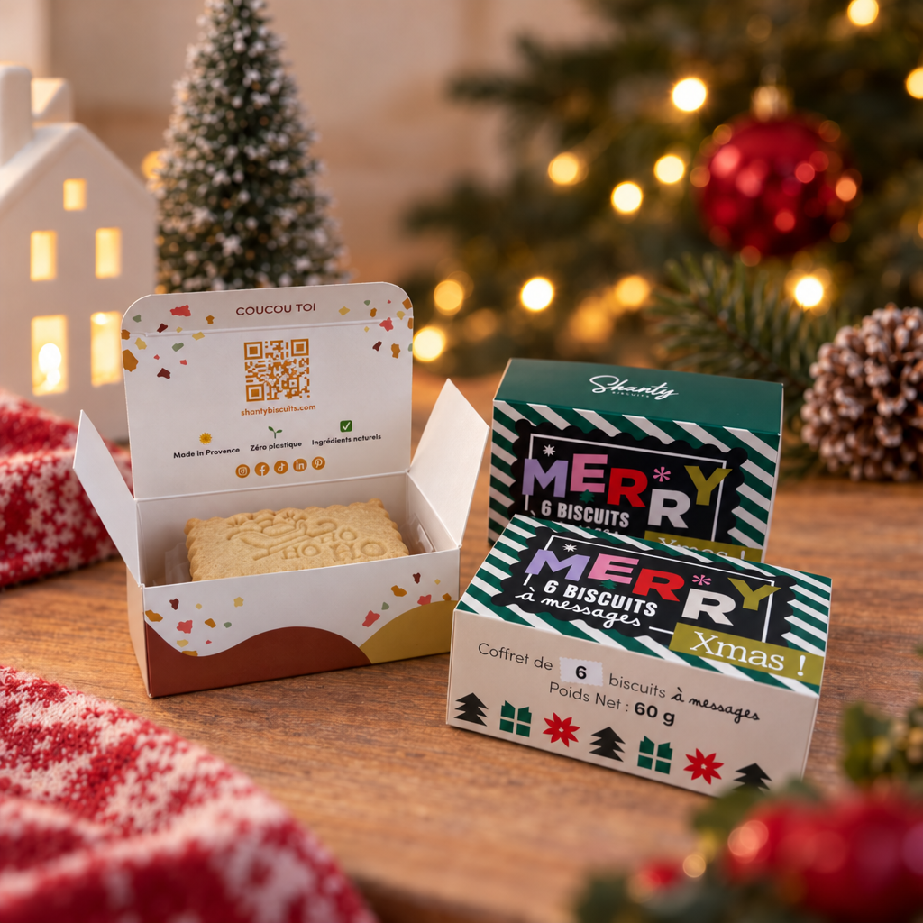 Coffret de 6 biscuits - Merry Xmas