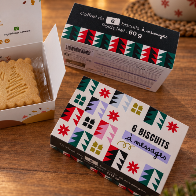 Coffret de 6 biscuits - Tartan