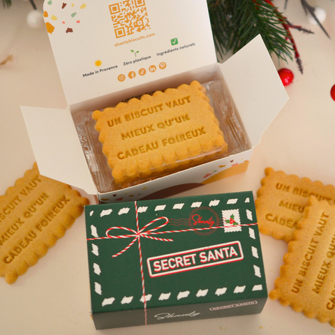 Boîte de 6 biscuits - Secret Santa