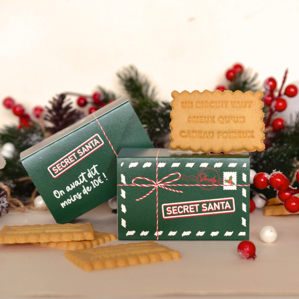 Boîte de 6 biscuits - Secret Santa