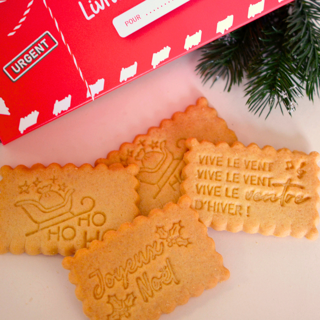 Boîte de 12 biscuits - Joyeux Noël