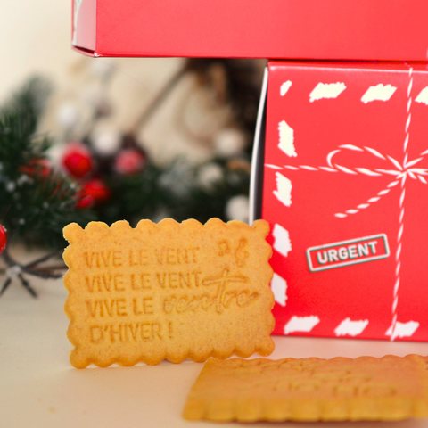 Boîte de 12 biscuits - Joyeux Noël