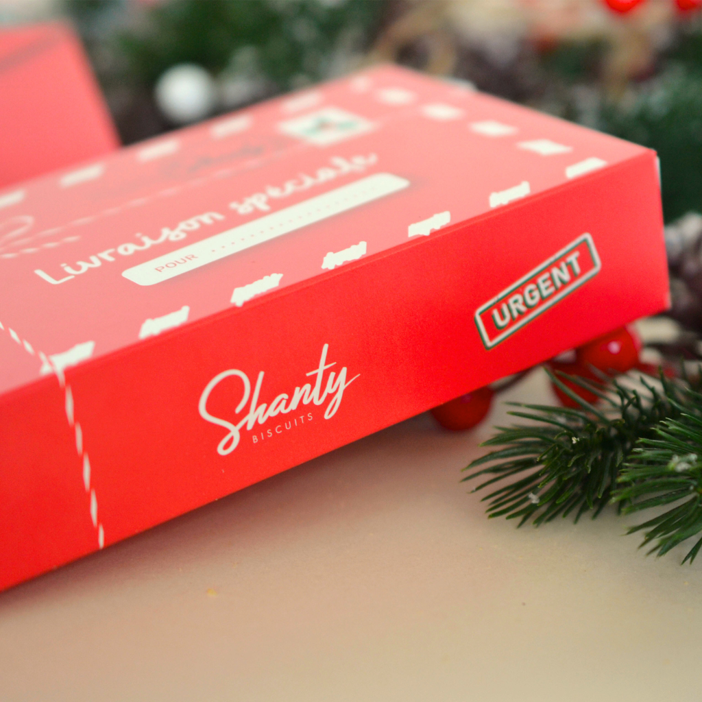 Boîte de 12 biscuits - Joyeux Noël