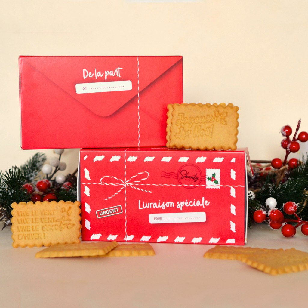 Boîte de 12 biscuits - Joyeux Noël