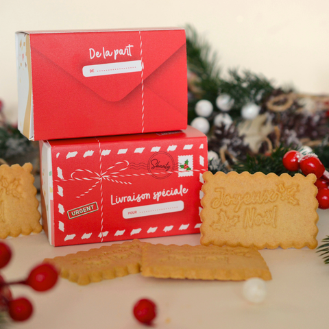 Boîte de 6 biscuits - Joyeux Noël