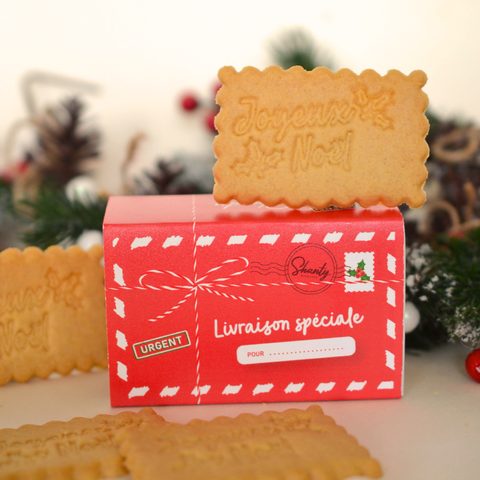 Boîte de 6 biscuits - Joyeux Noël