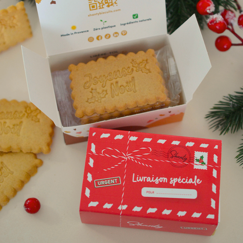 Boîte de 6 biscuits - Joyeux Noël