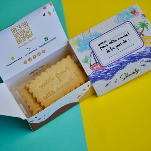 Boîte de 6 biscuits - Merci pour cette année