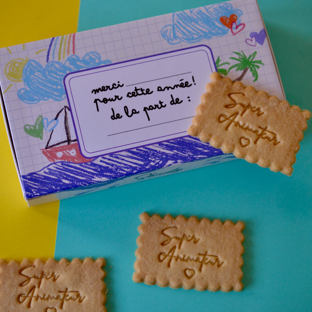 Boîte de 12 biscuits - Super animateur