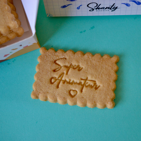 Boîte de 6 biscuits - Super animateur