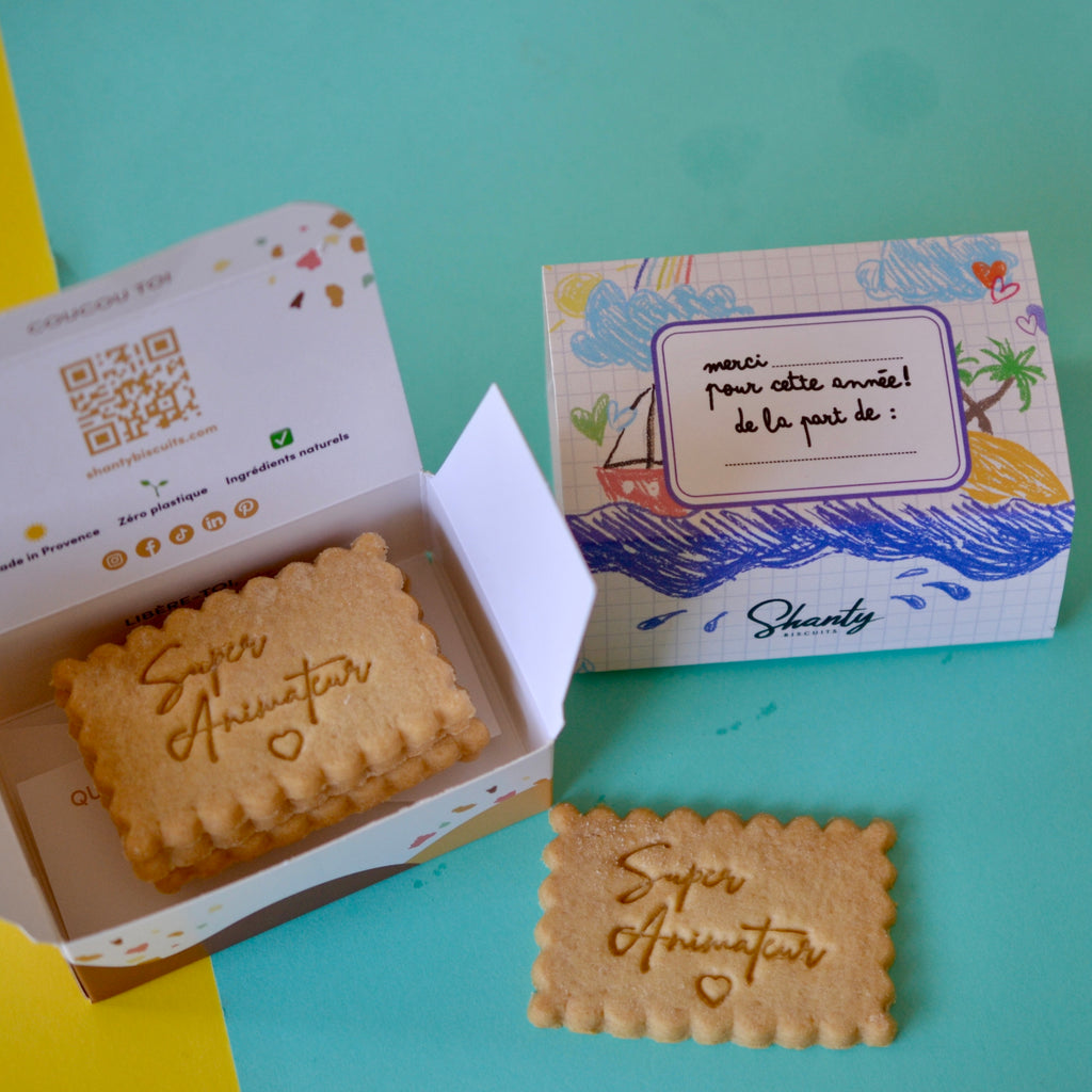 Boîte de 6 biscuits - Super animateur