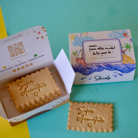 Boîte de 6 biscuits - Super animateur