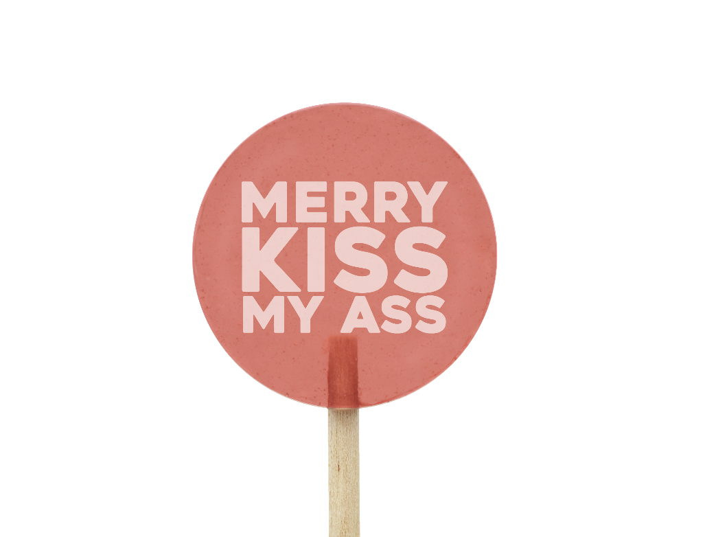 Sucette MERRY KISS MY ASS rouge