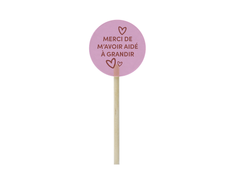 Sucette MERCI DE M'AVOIR AIDÉ À GRANDIR