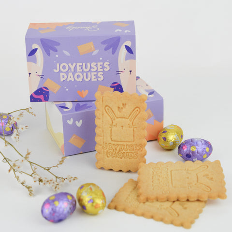 Boîte de 6 biscuits - Joyeuses Pâques