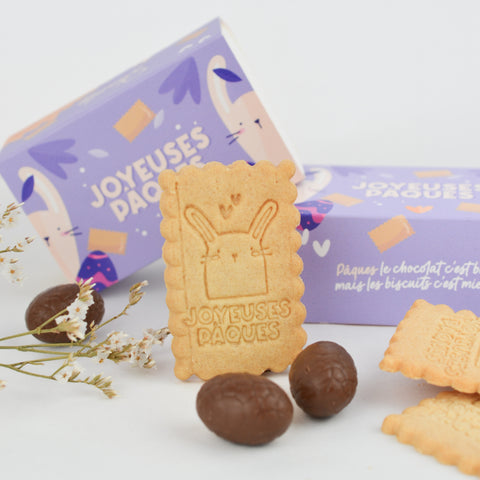 Boîte de 6 biscuits - Joyeuses Pâques