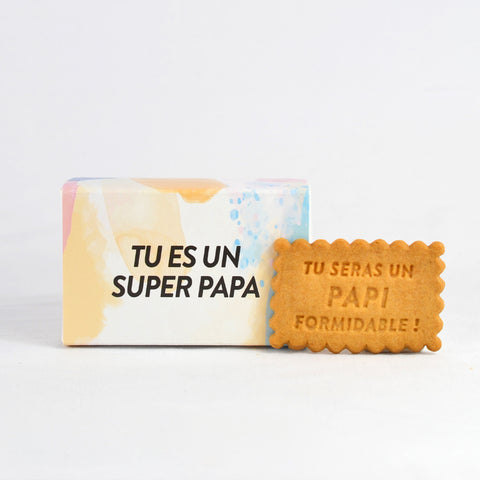 Boîte de 6 biscuits - Annonce de grossesse futur Papi