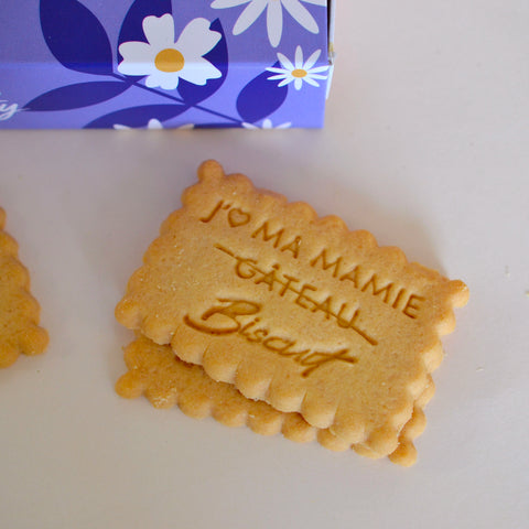 Boîte de 12 Biscuits - Coffret Fête des grands-mères