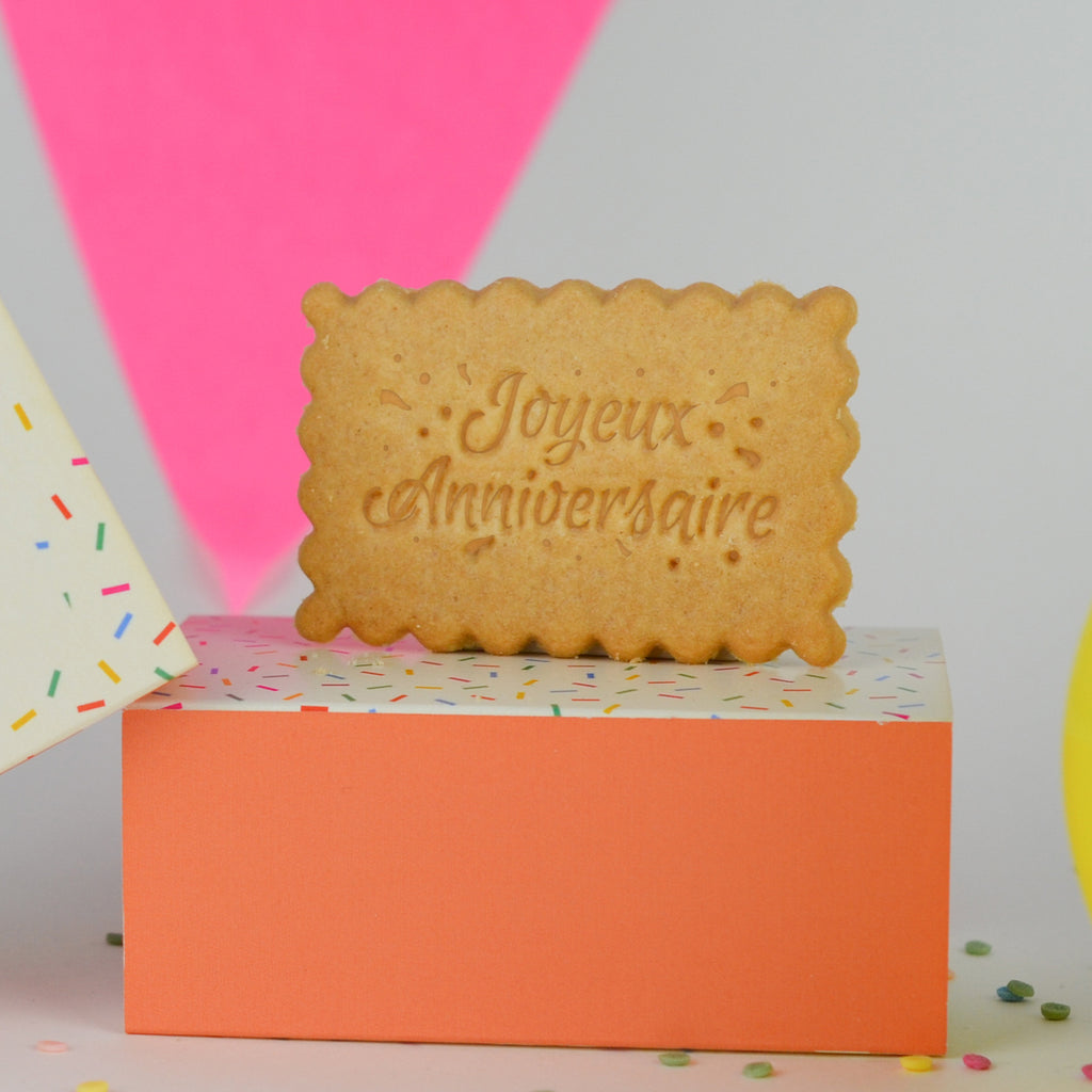 Boîte de 6 biscuits - Happy Beurre'z Day - Joyeux anniversaire