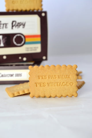 Coffret de 12 biscuits - Bonne fête Papy !