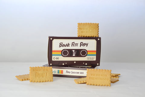 Coffret de 12 biscuits - Bonne fête Papy !