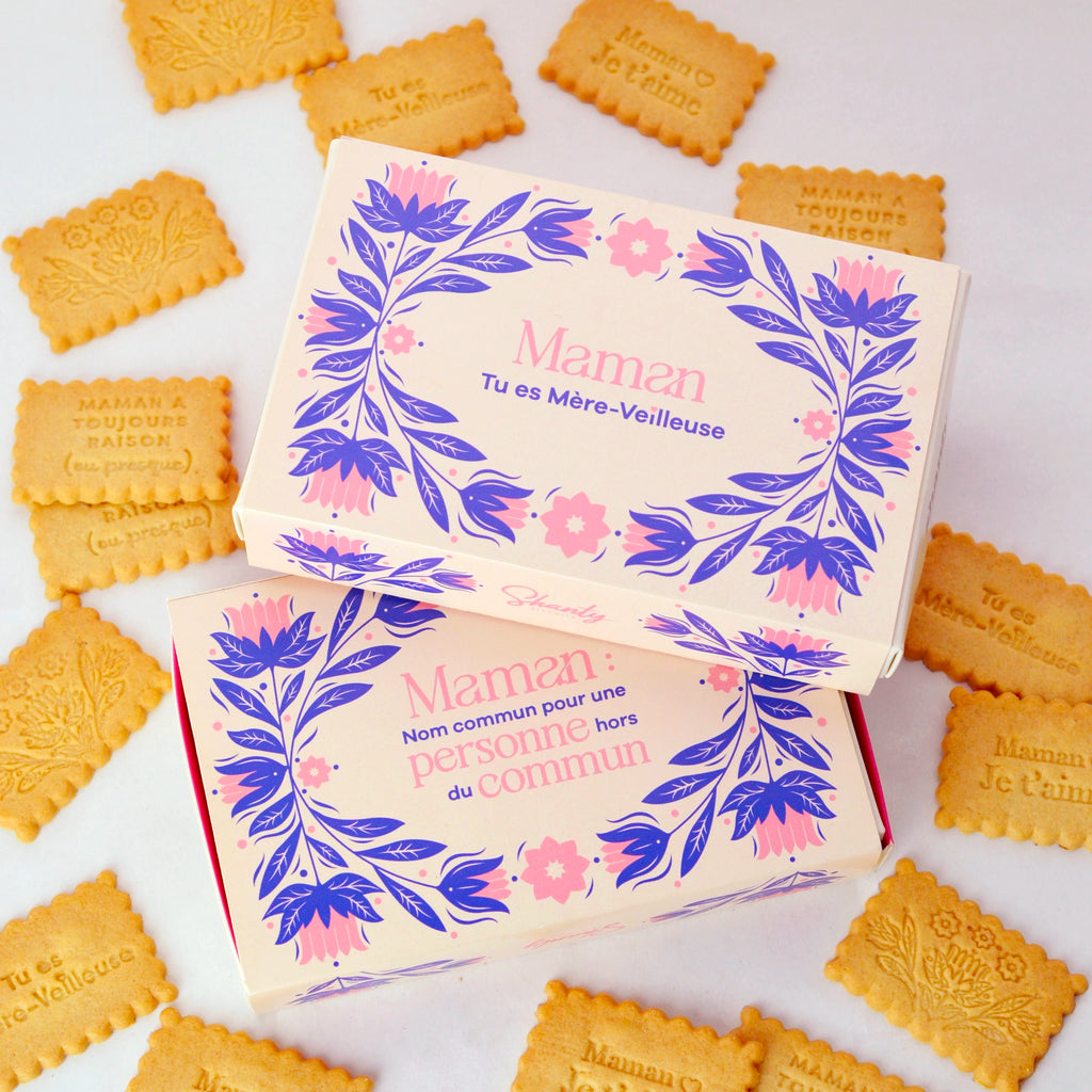 Coffret de 24 biscuits - Maman tu es mère-veilleuse