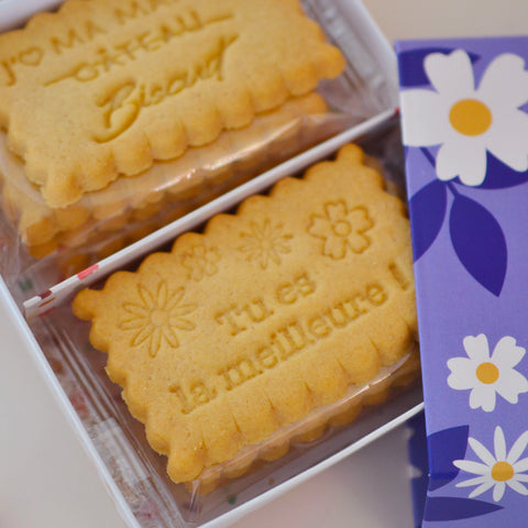 Boîte de 12 Biscuits - Coffret Fête des grands-mères