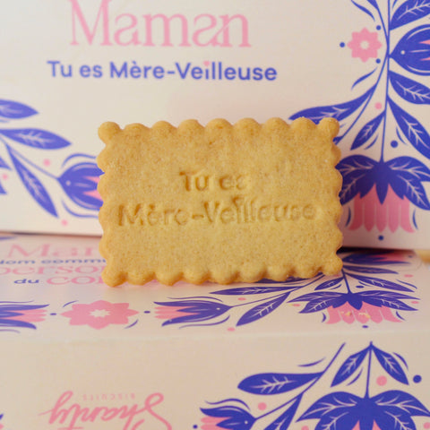 Coffret de 24 biscuits - Maman tu es mère-veilleuse