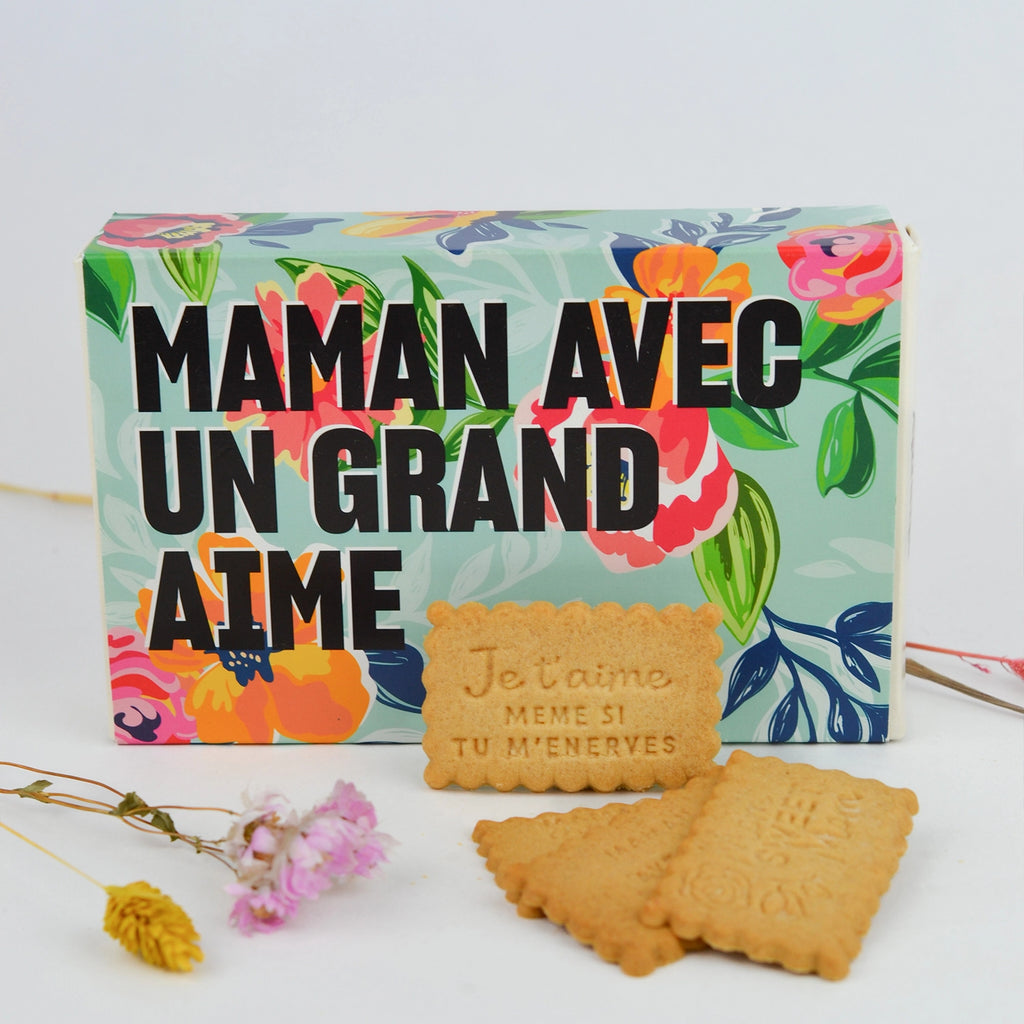 Idée cadeau parfaite pour maman : 24 biscuits uniques marqués d’amour. Original, personnalisé et parfait pour un petit budget ! 💕